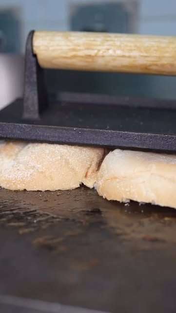 Bread on the griddle